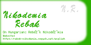 nikodemia rebak business card